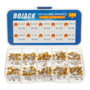 BOJACK 10 Values 300 Pcs Ceramic Capacitor